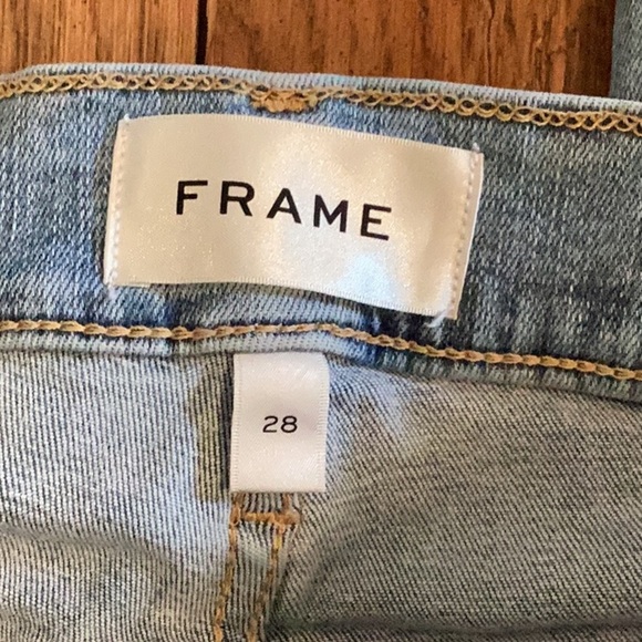 Frame Denim Light Wash, high rise Skinny cropped Jeans. Women’s size 28 - Picture 5 of 15